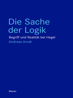 cover image of Die Sache der Logik